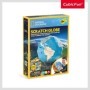 Joc Educativ STEM National Geographic puzzle 3D Globul pamantesc 32 piese si brosura in romana